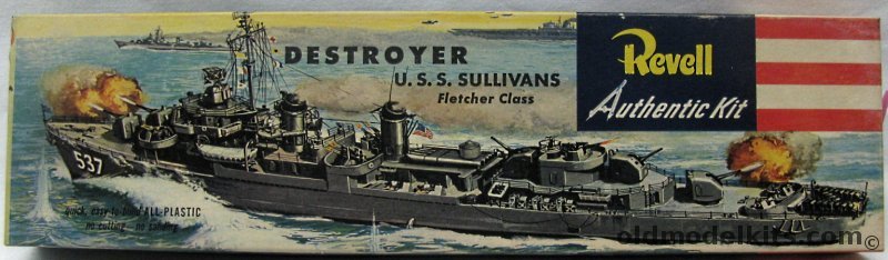 Revell 1/301 Destroyer USS The Sullivans Fletcher Class DD-537 - Pre 'S' Issue, H305-129 plastic model kit